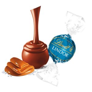 Milk Chocolate Salted Caramel LINDOR Truffles 800-pc Case (353 oz)