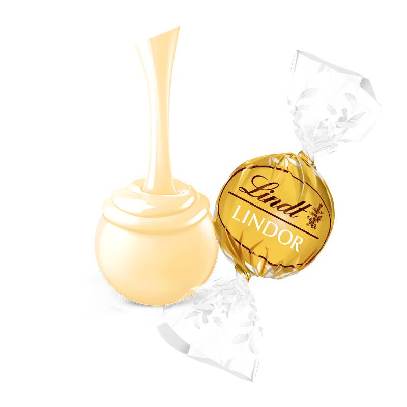 White Chocolate LINDOR Truffles 800-pc Case (353 oz)