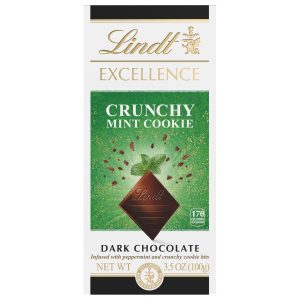Lindt EXCELLENCE Crunchy Mint Cookie Dark Chocolate Bar (3.5 oz)