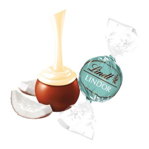 Coconut Chocolate LINDOR Truffles 800-pc Case (353 oz)