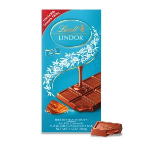 LINDOR Salted Caramel Milk Chocolate Truffle Bar (3.5 oz)