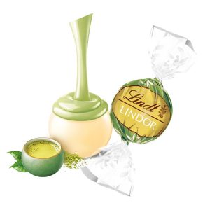 Matcha White Chocolate LINDOR Truffles 800-pc Case (353 oz)