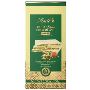 Lindt Dubai Style White Chocolate Bar with Pistachio & Kadayif (5.3 oz)