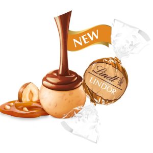 Golden Caramel Hazelnut LINDOR Truffles 800-pc Case (353 oz)
