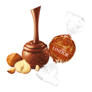 Hazelnut Milk Chocolate LINDOR Truffles 800-pc Case (353 oz)