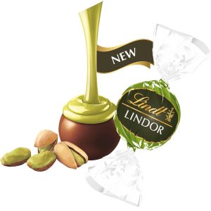 Pistachio Dark Chocolate LINDOR Truffles 800-pc Case (353 oz)